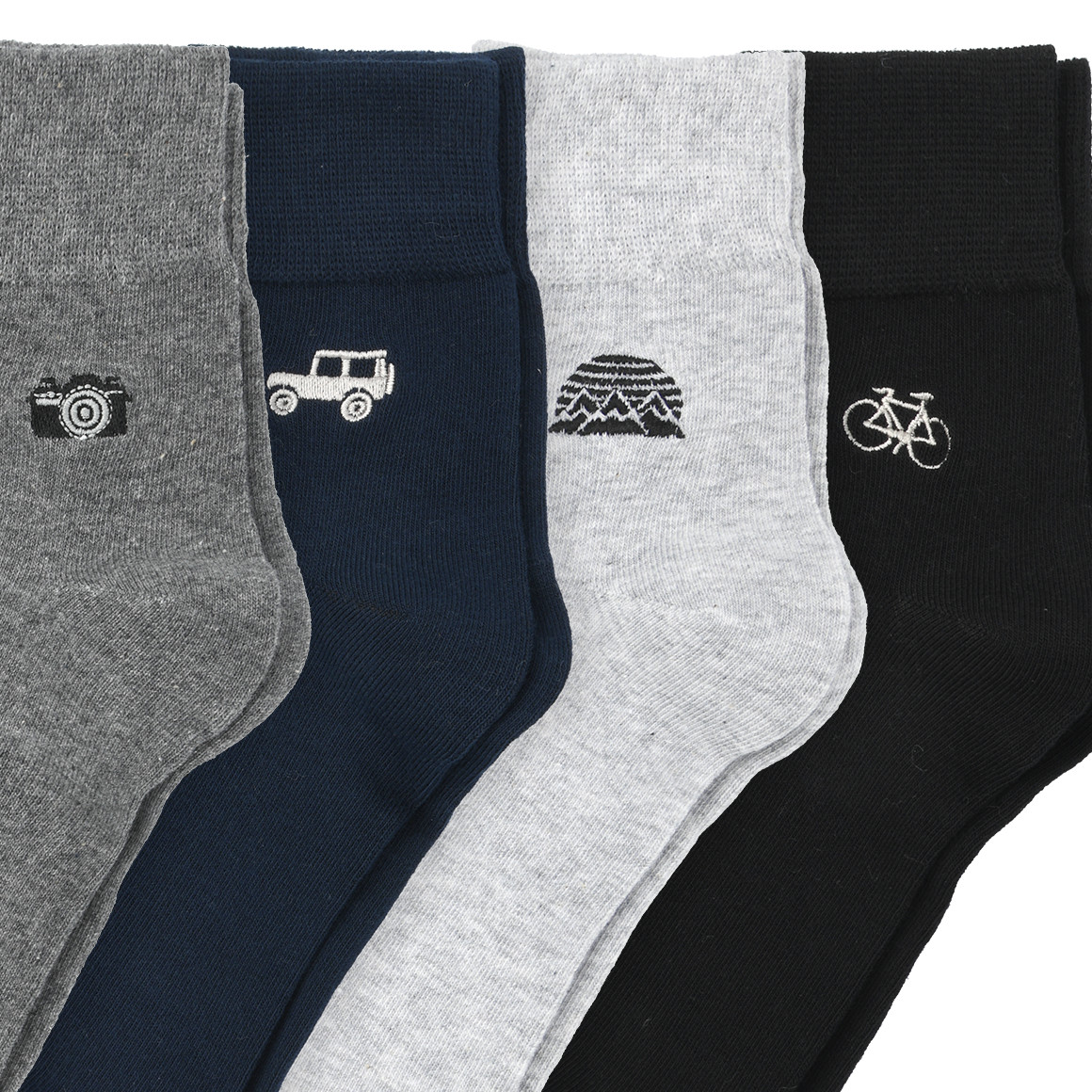 4 Paar Herren Kurzsocken mit Bio-Baumwolle