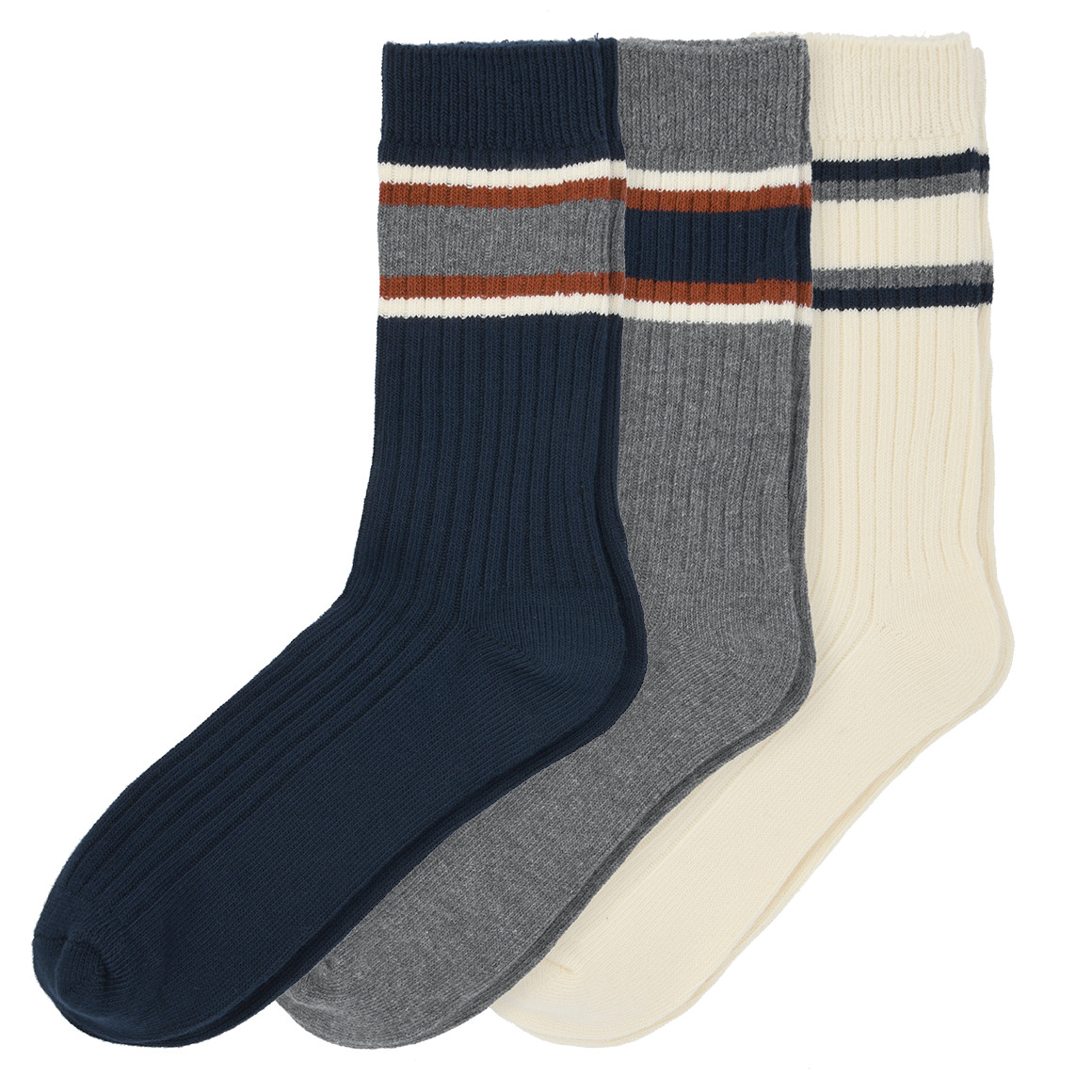 3 Paar Herren Stricksocken im Set