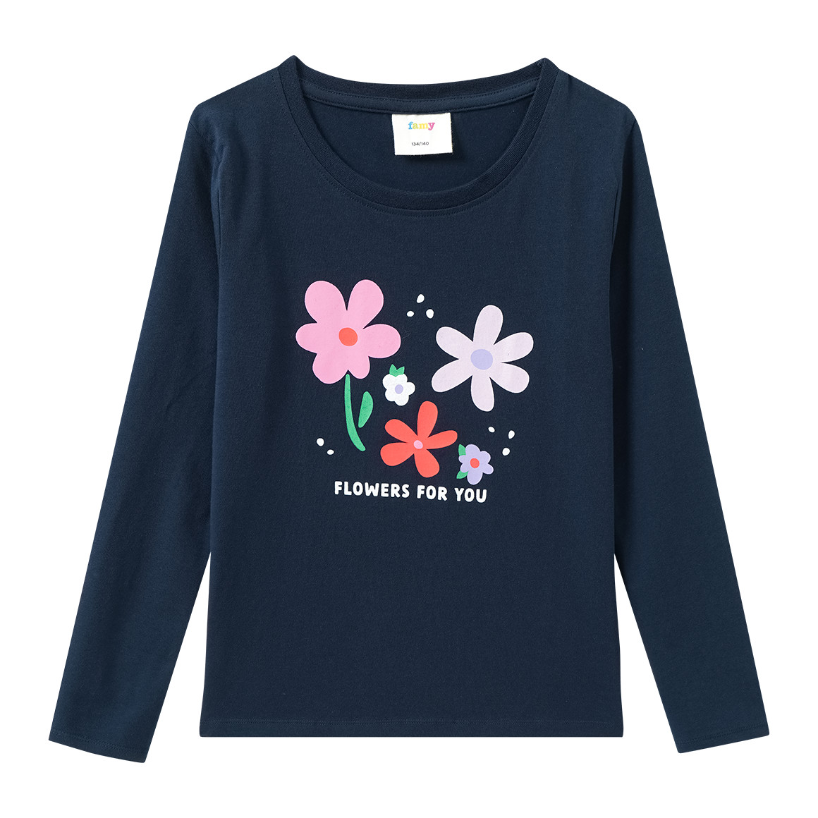 2 Mädchen Langarmshirts im Set