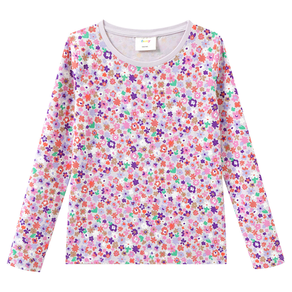 2 Mädchen Langarmshirts im Set
