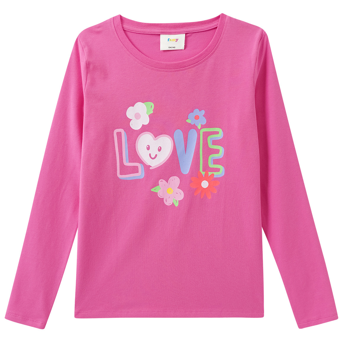 2 Mädchen Langarmshirts im Set