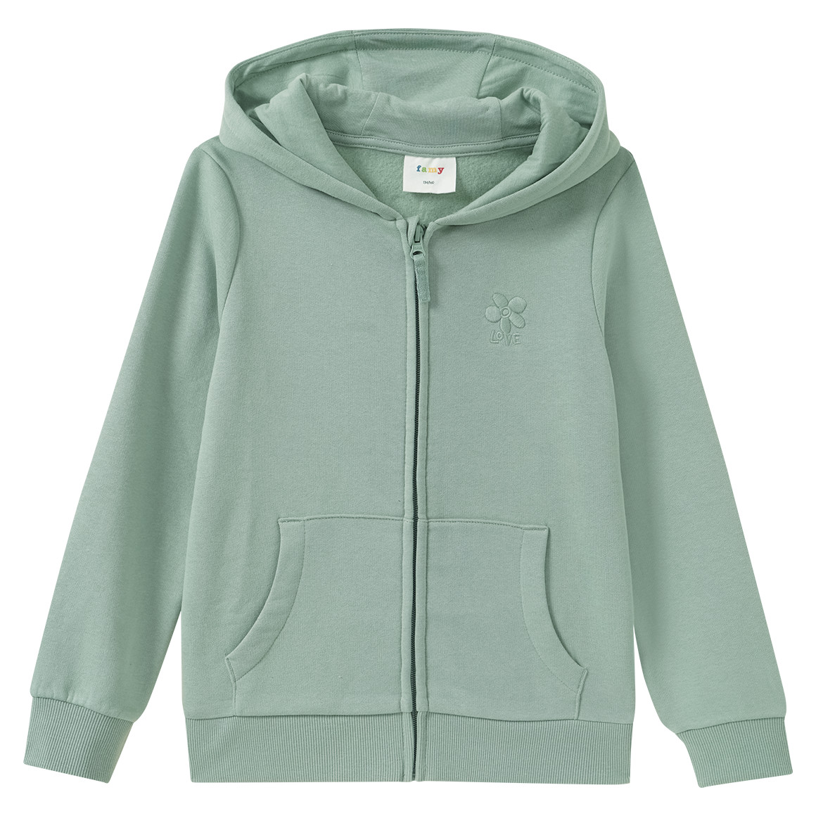 Mädchen Sweatjacke im Basic-Look