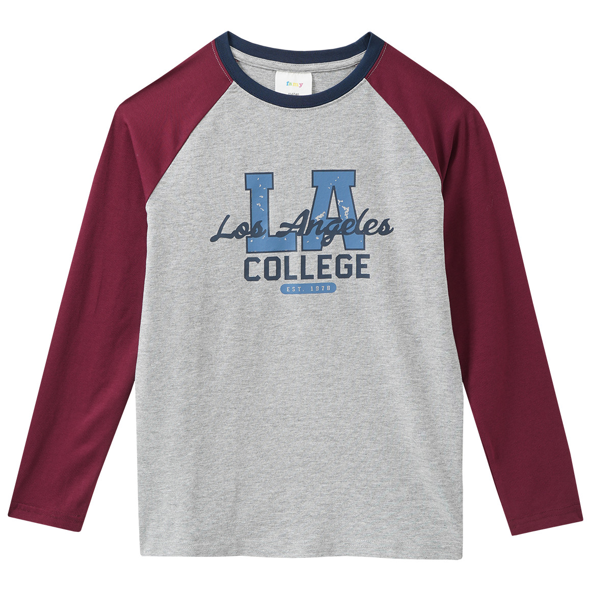 2 Jungen Langarmshirts mit Raglanärmeln