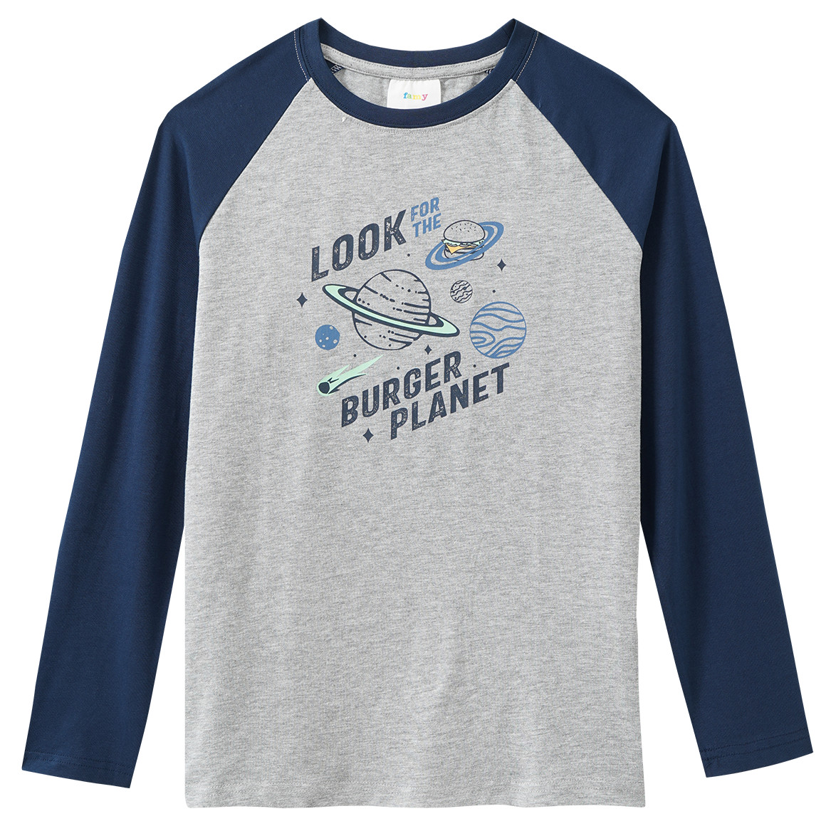 2 Jungen Langarmshirts mit Raglanärmeln