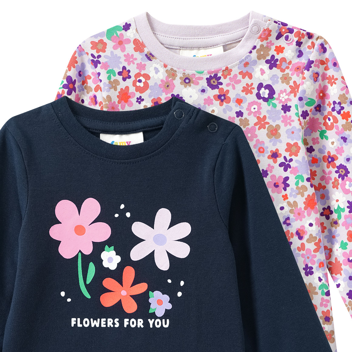 2 Baby Langarmshirts im Set