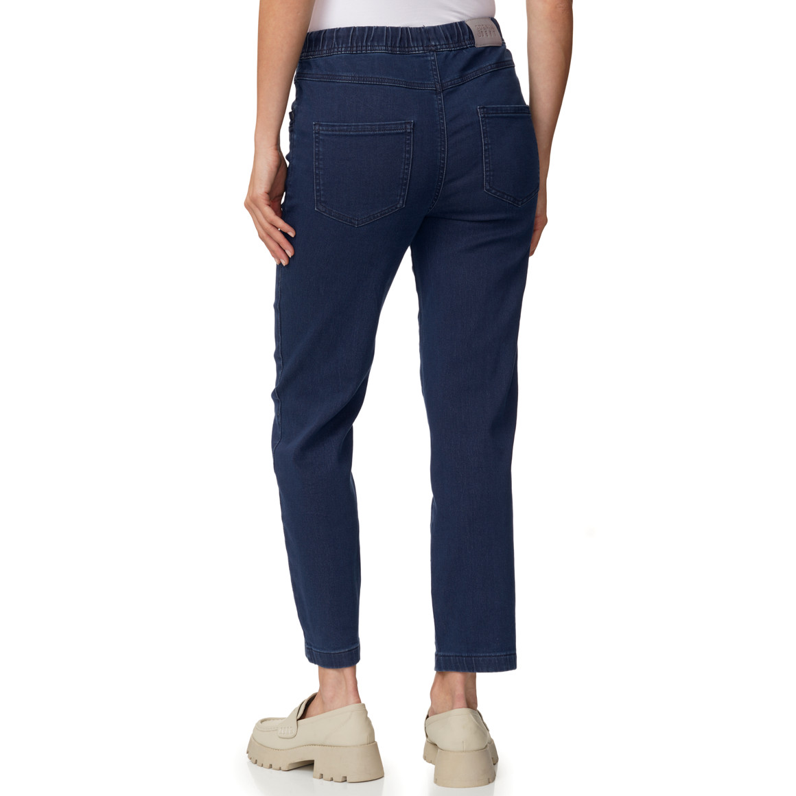 Damen Straight-Jeans mit Elastikbund