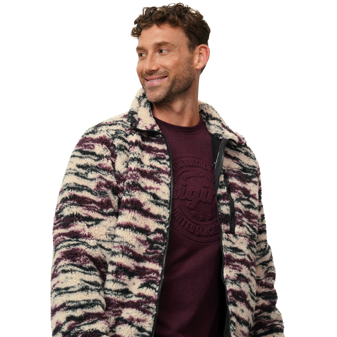 Herren Teddyjacke mit Fleecefutter