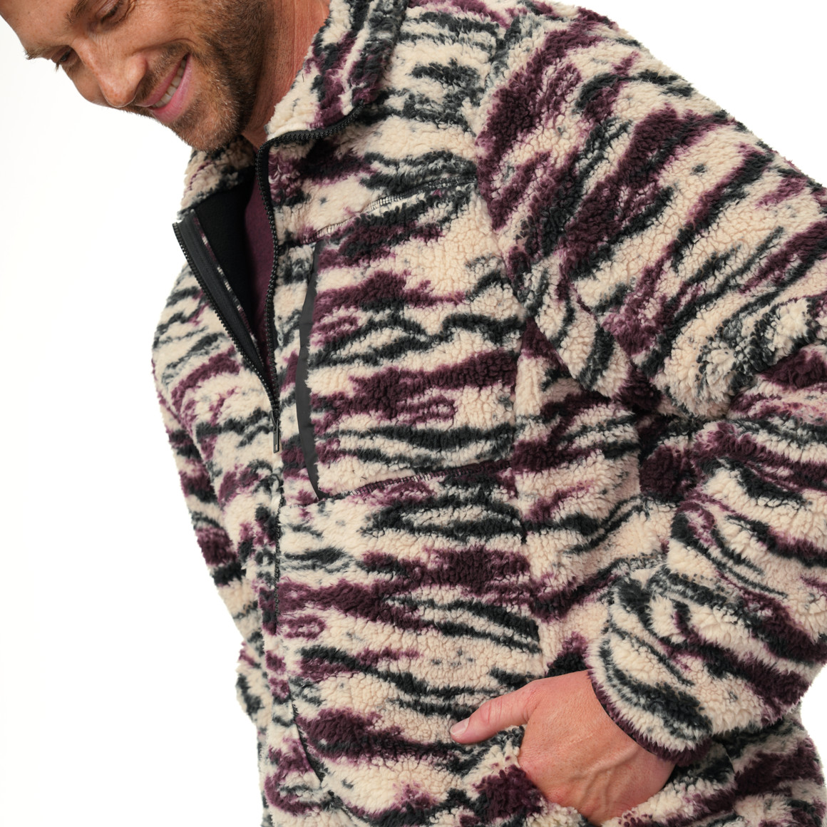 Herren Teddyjacke mit Fleecefutter