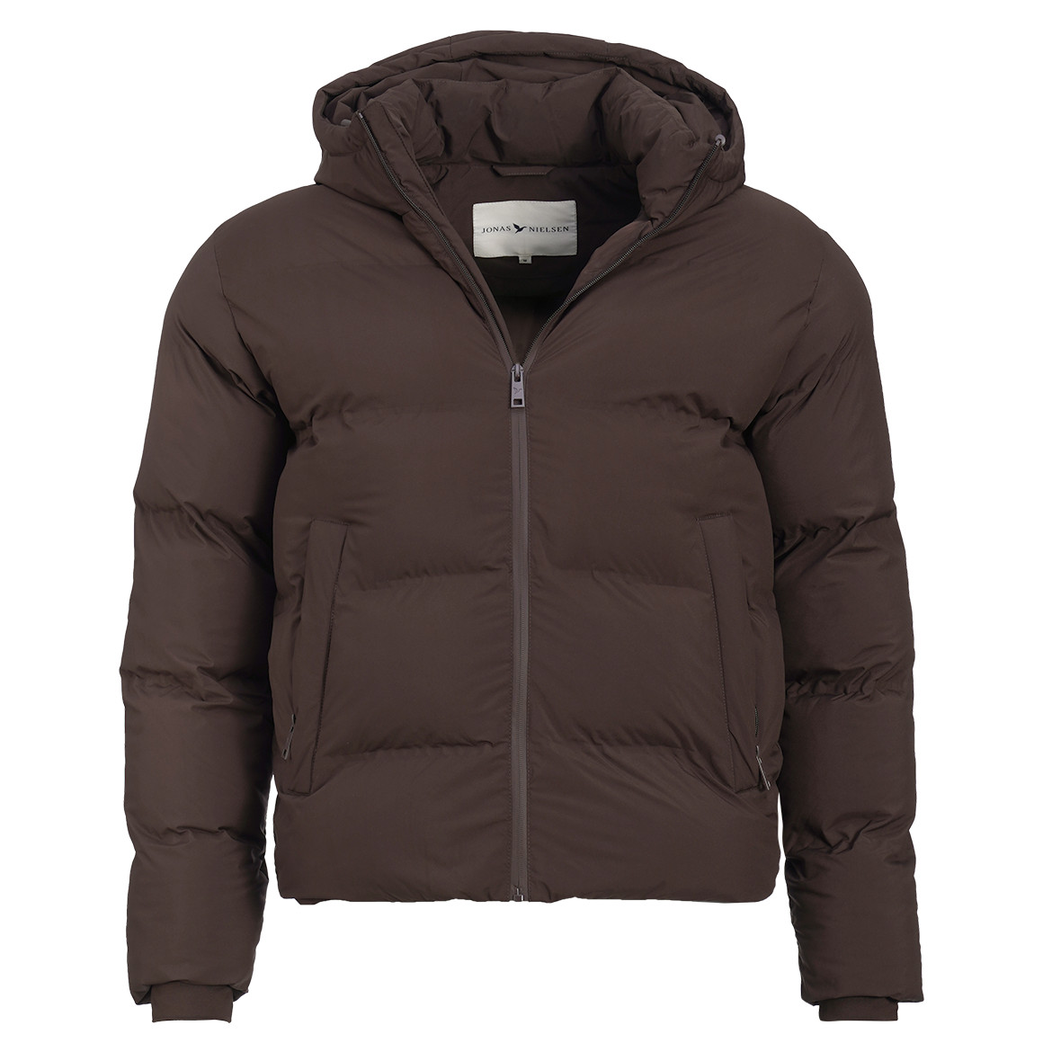 Heren pufferjas in effen kleur