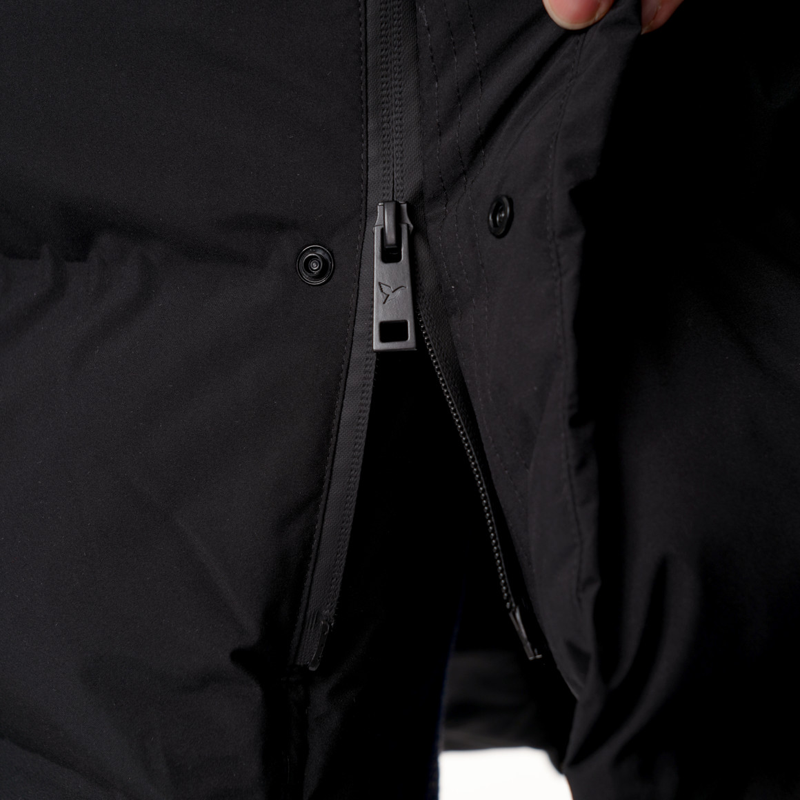 Heren puffermantel met capuchon