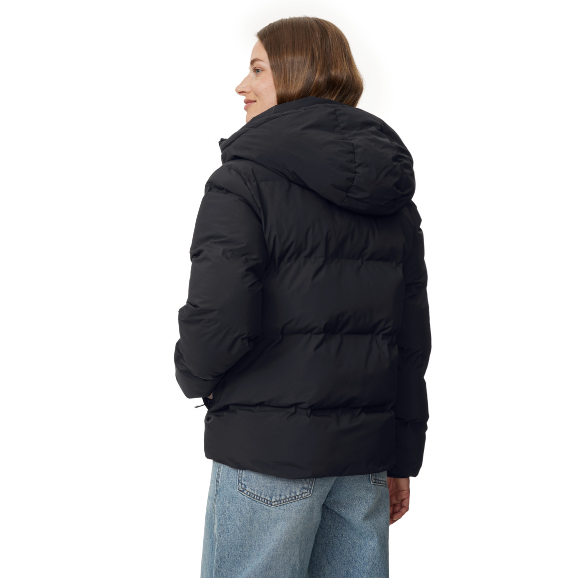 Damesdonsjack in effen kleuren