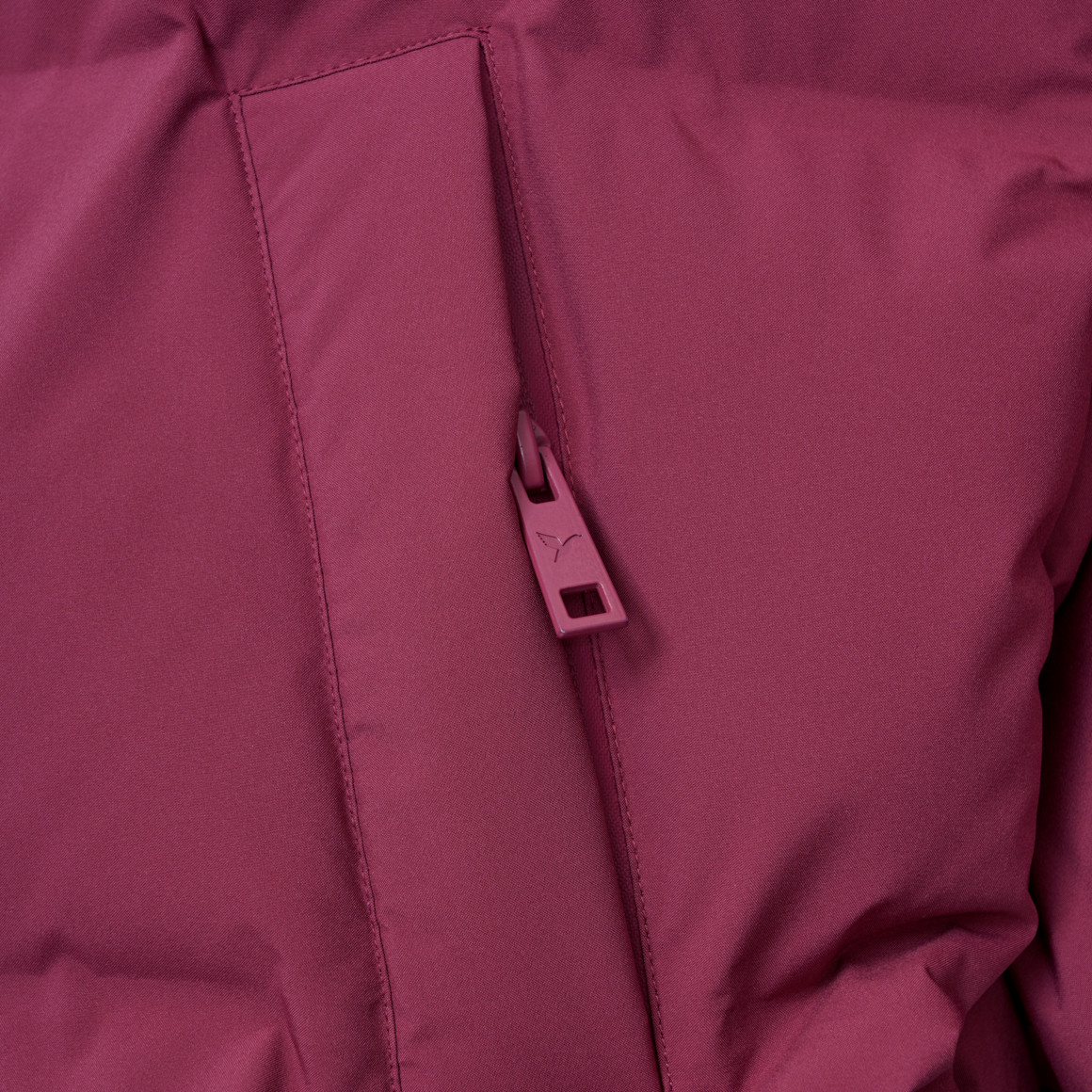 Damespufferjack in effen kleuren