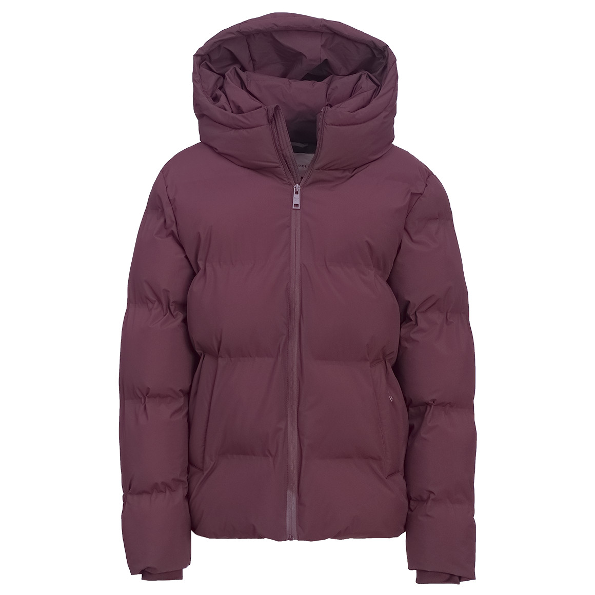 Damespufferjack in effen kleuren