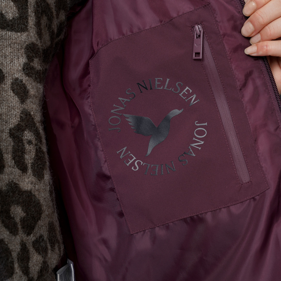 Damespufferjack in effen kleuren