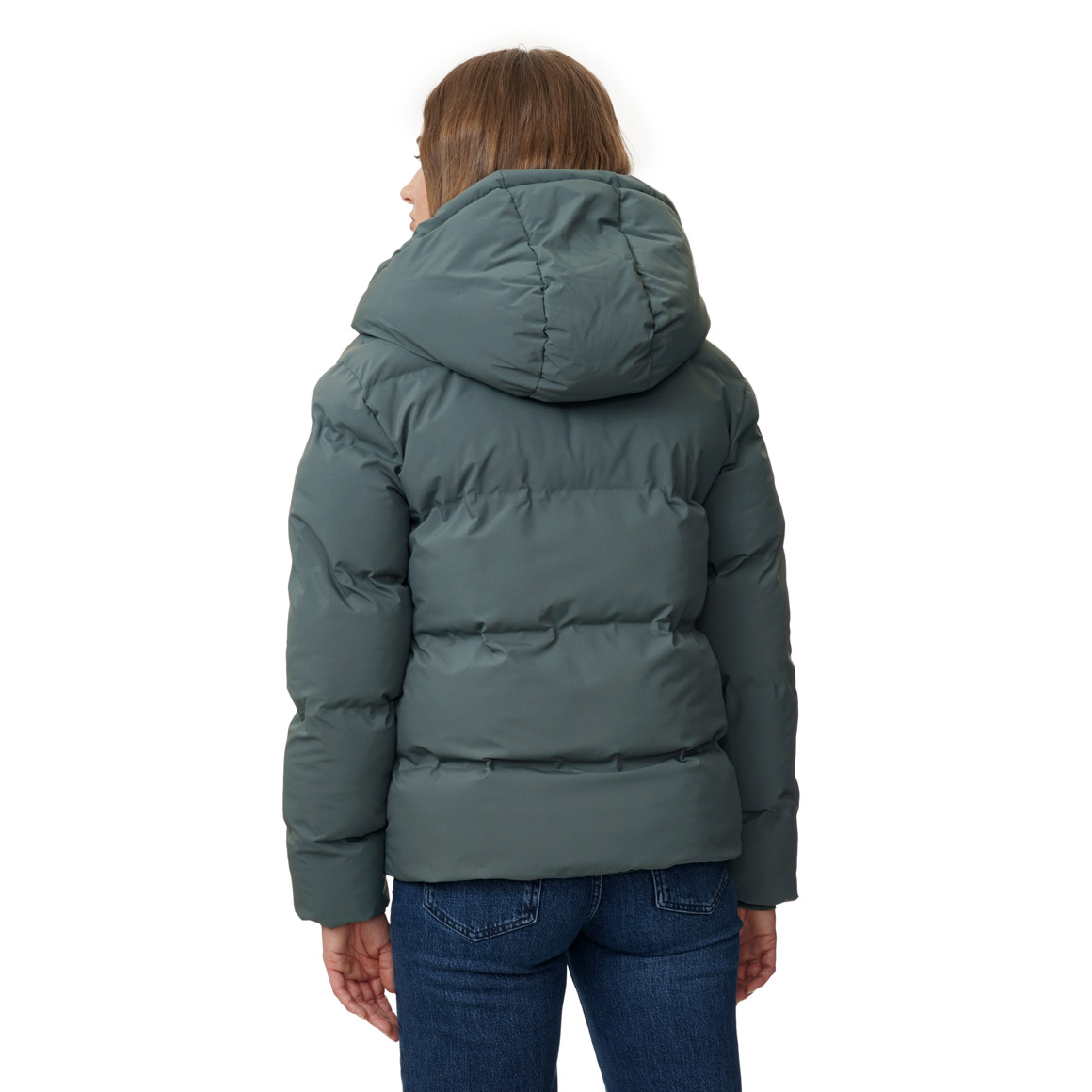 Damesdonsjack in effen kleuren