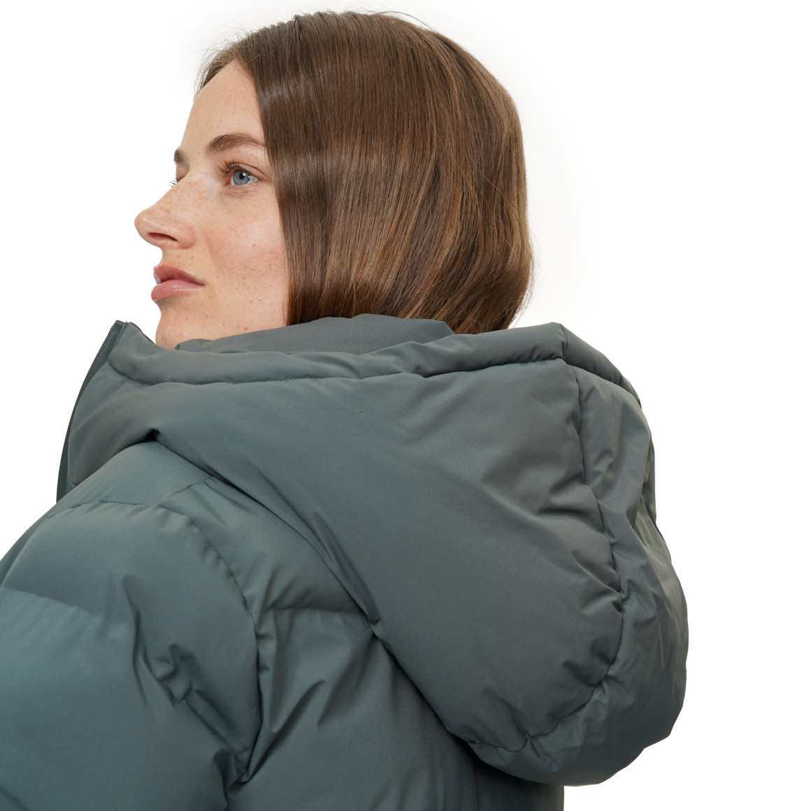 Damesdonsjack in effen kleuren