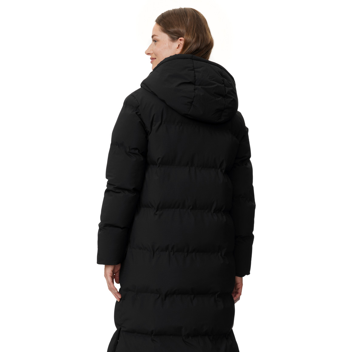 Dames puffermantel met capuchon