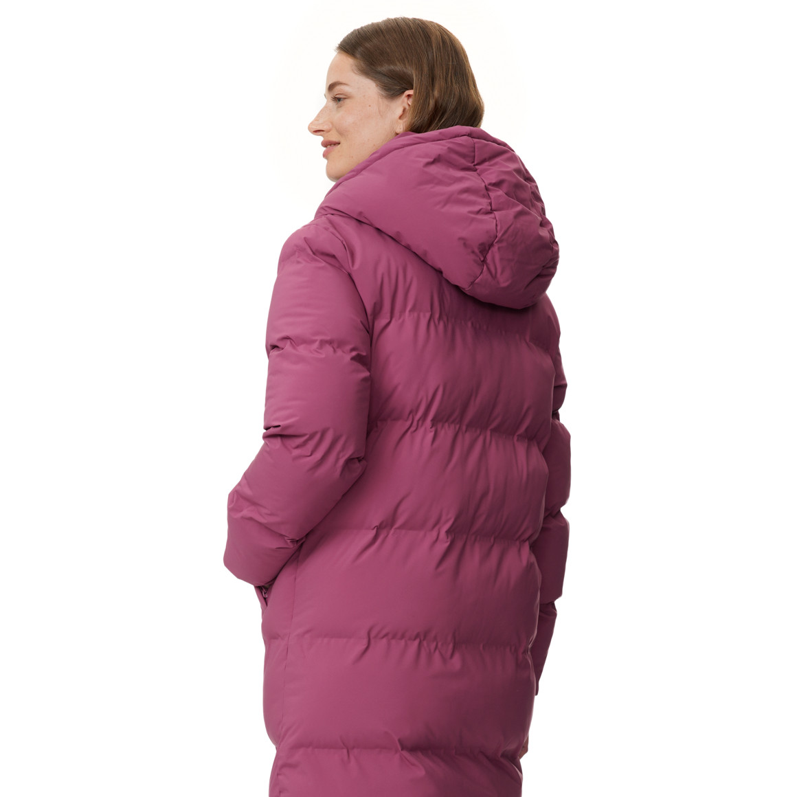 Dames puffermantel met capuchon