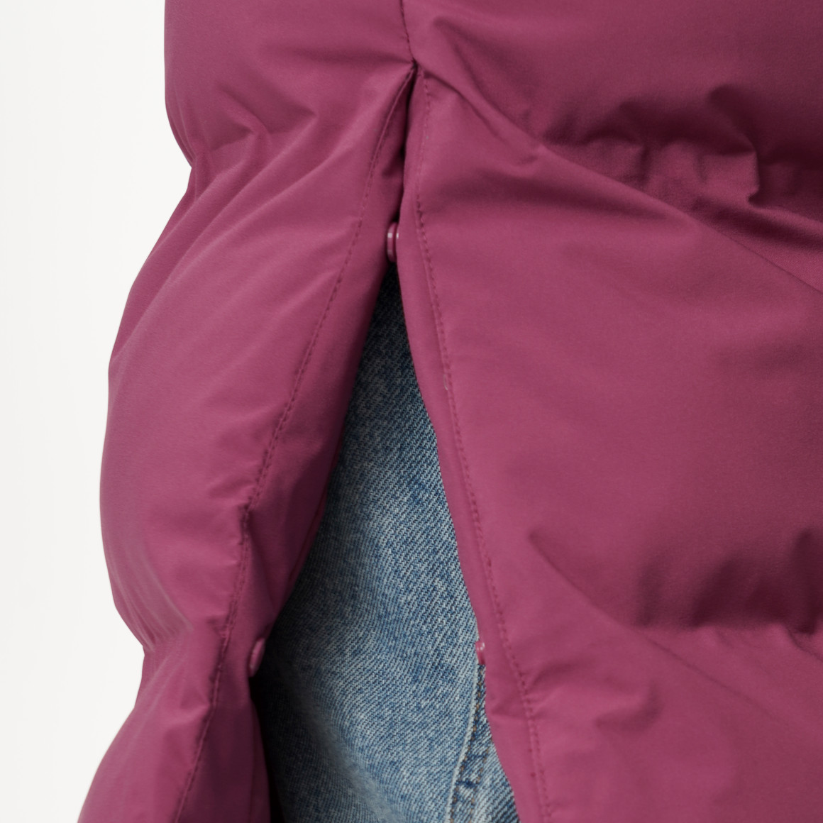 Dames puffermantel met capuchon