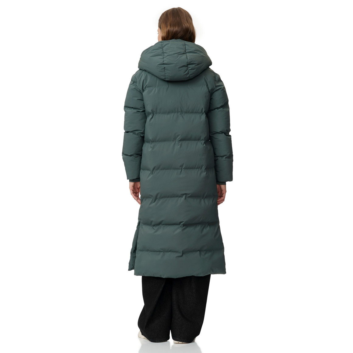 Dames puffermantel met capuchon