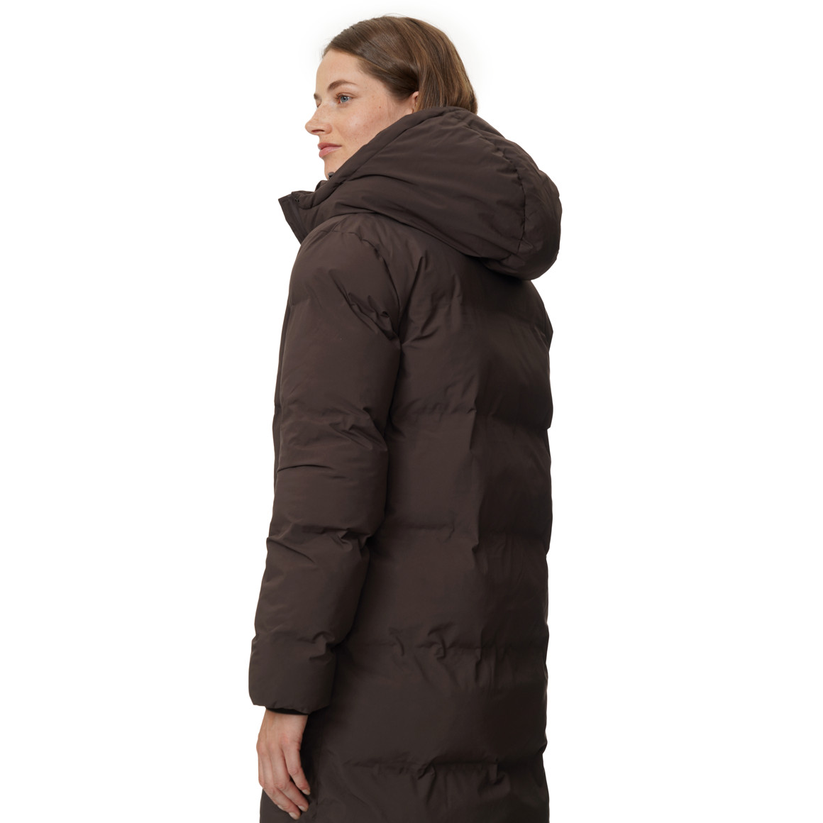 Dames puffermantel met capuchon