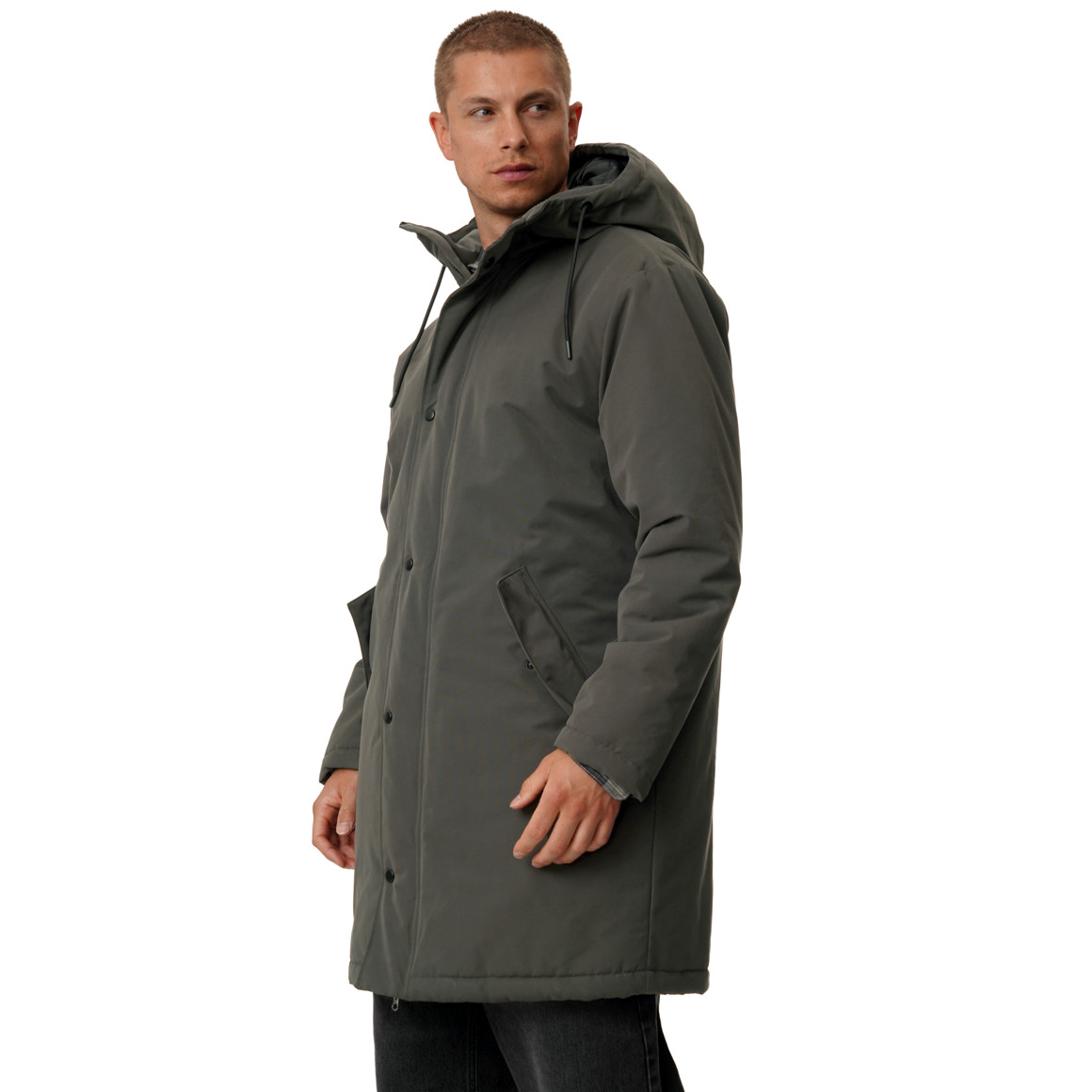 Herenparka met capuchon