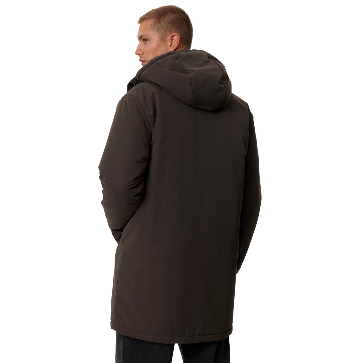 Herenparka met capuchon