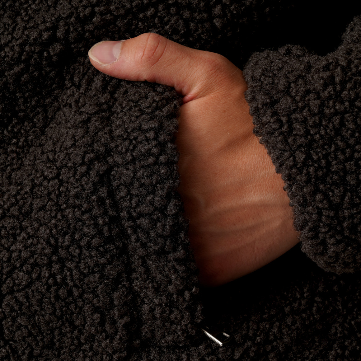 Heren-teddyjas met opstaande kraag
