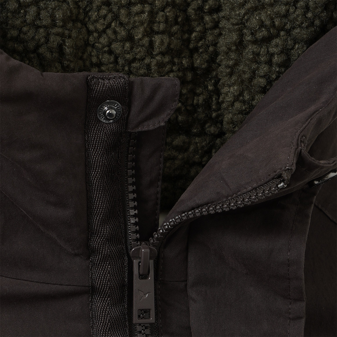 Parka voor jongens, gevoerd met teddypluche