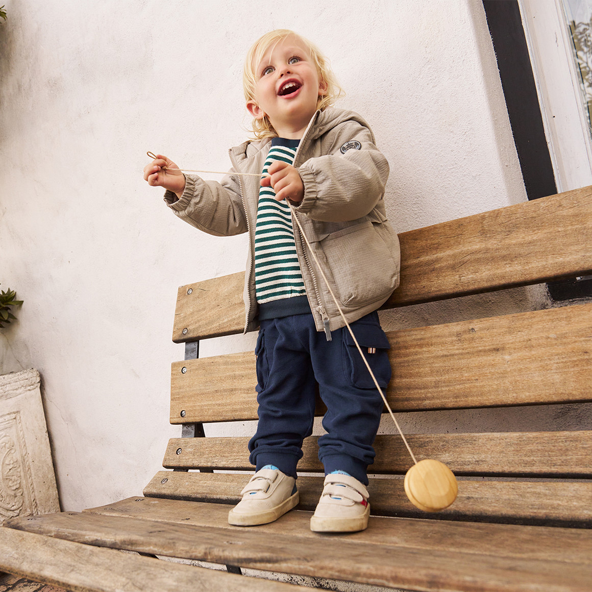 Jungen Sweatshirt aus strukturiertem Material