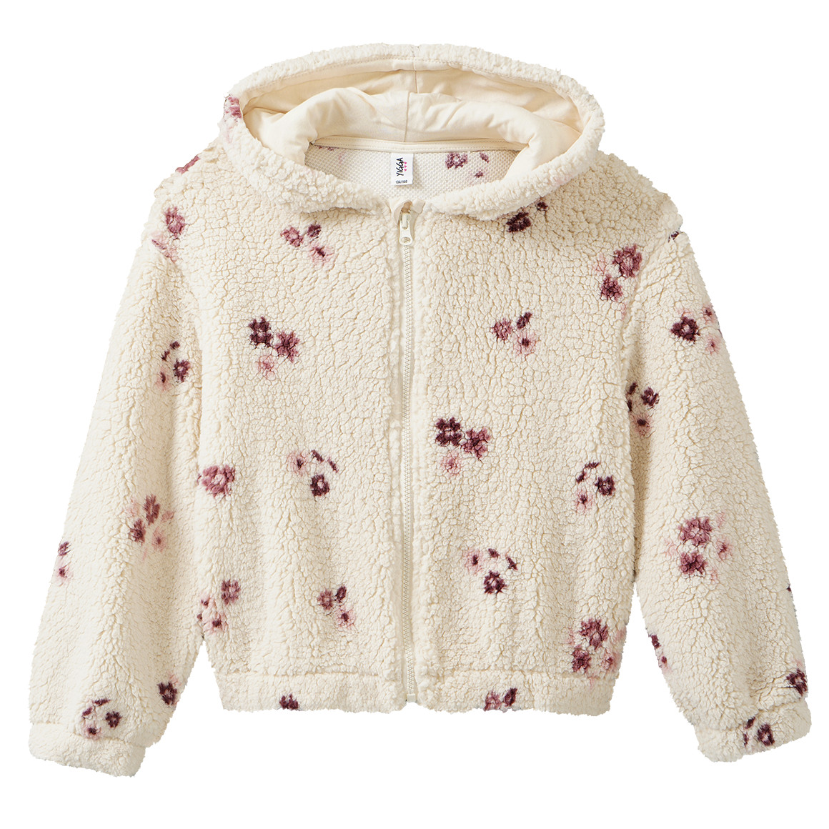 Mädchen Plüschjacke mit Allover-Muster