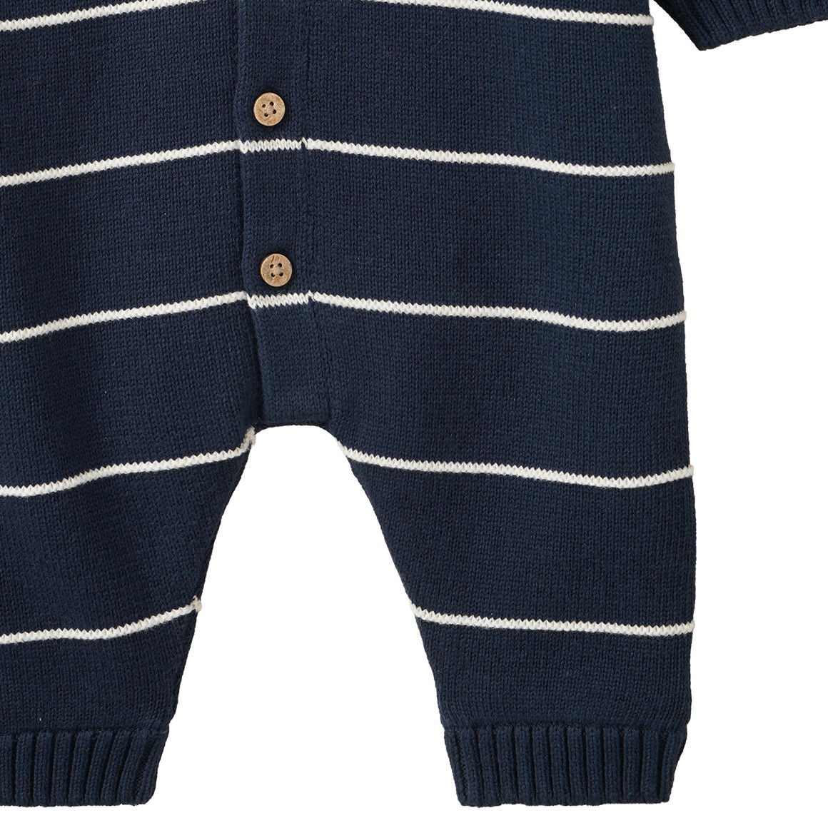 Newborn Strickoverall mit Kapuze