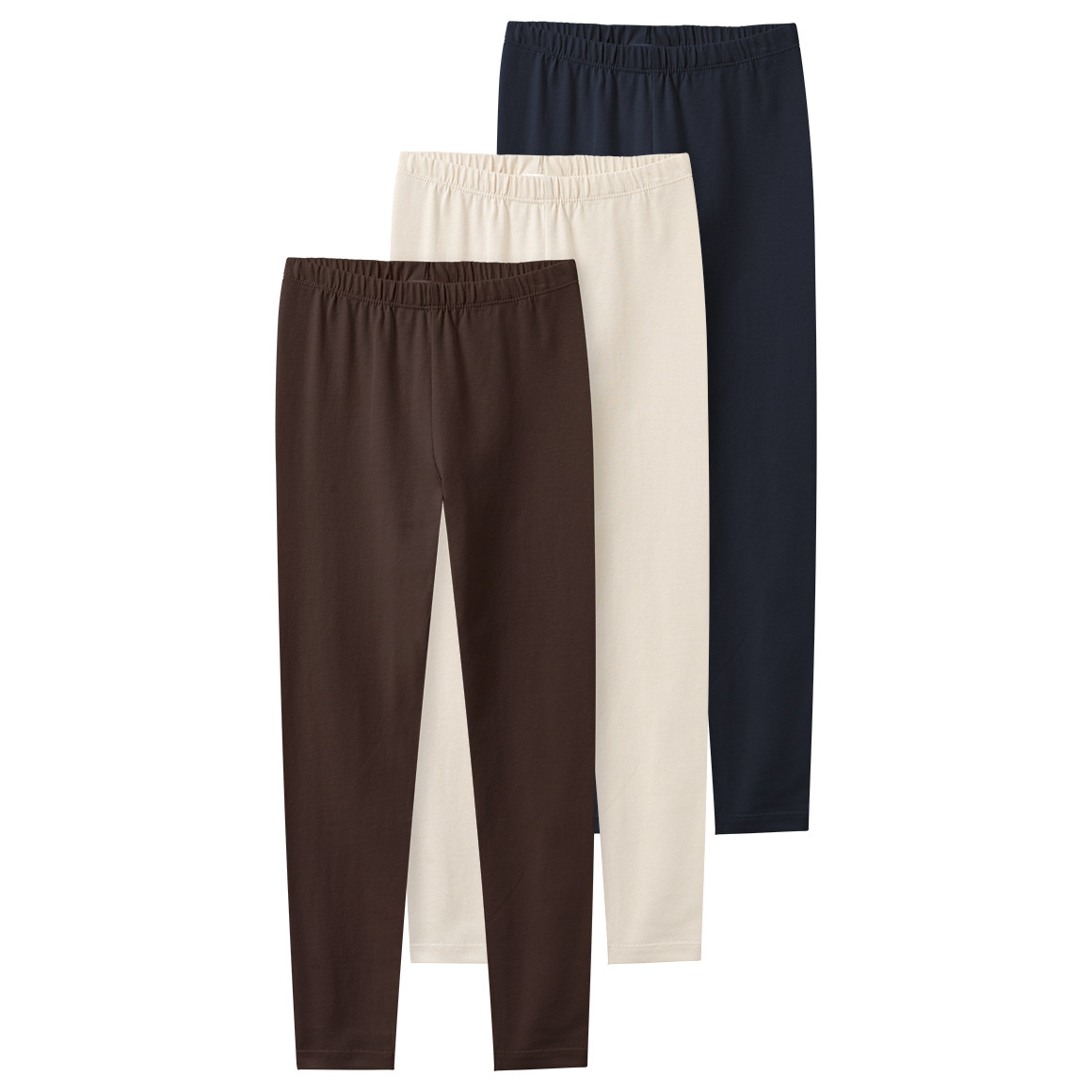 3 Kinder Leggings aus Bio-Baumwolle