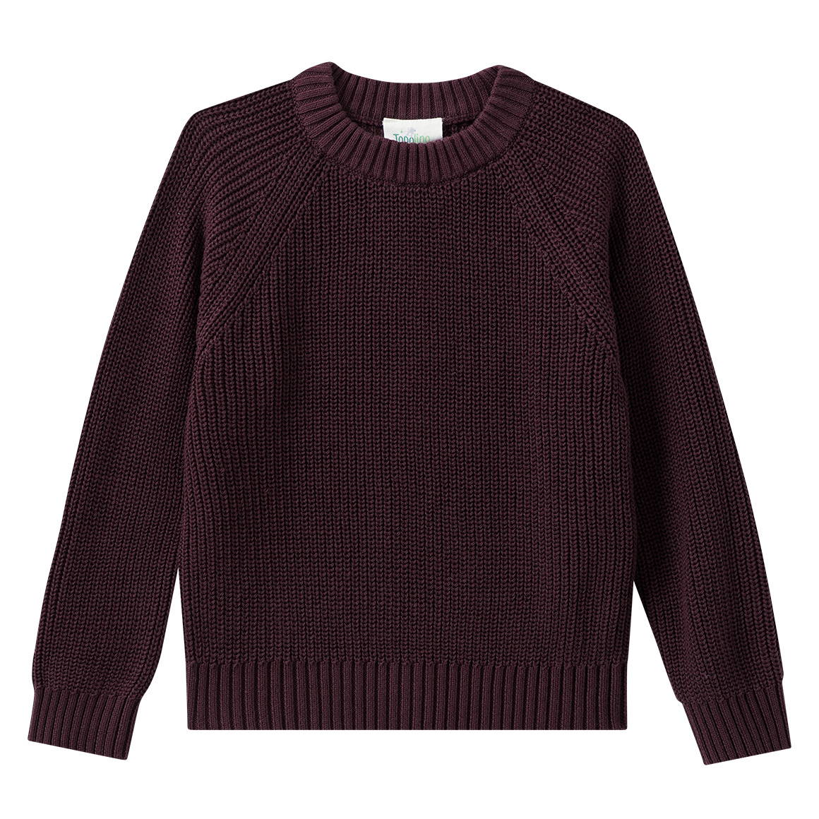 Mädchen Strickpullover mit Rippstruktur