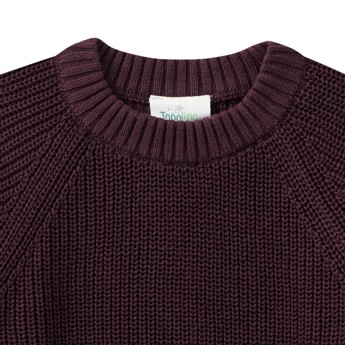 Mädchen Strickpullover mit Rippstruktur