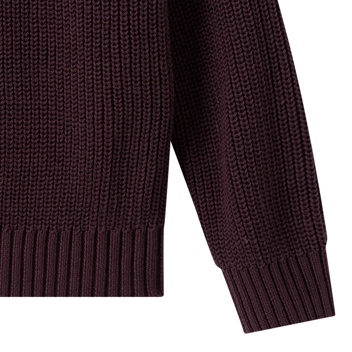 Mädchen Strickpullover mit Rippstruktur