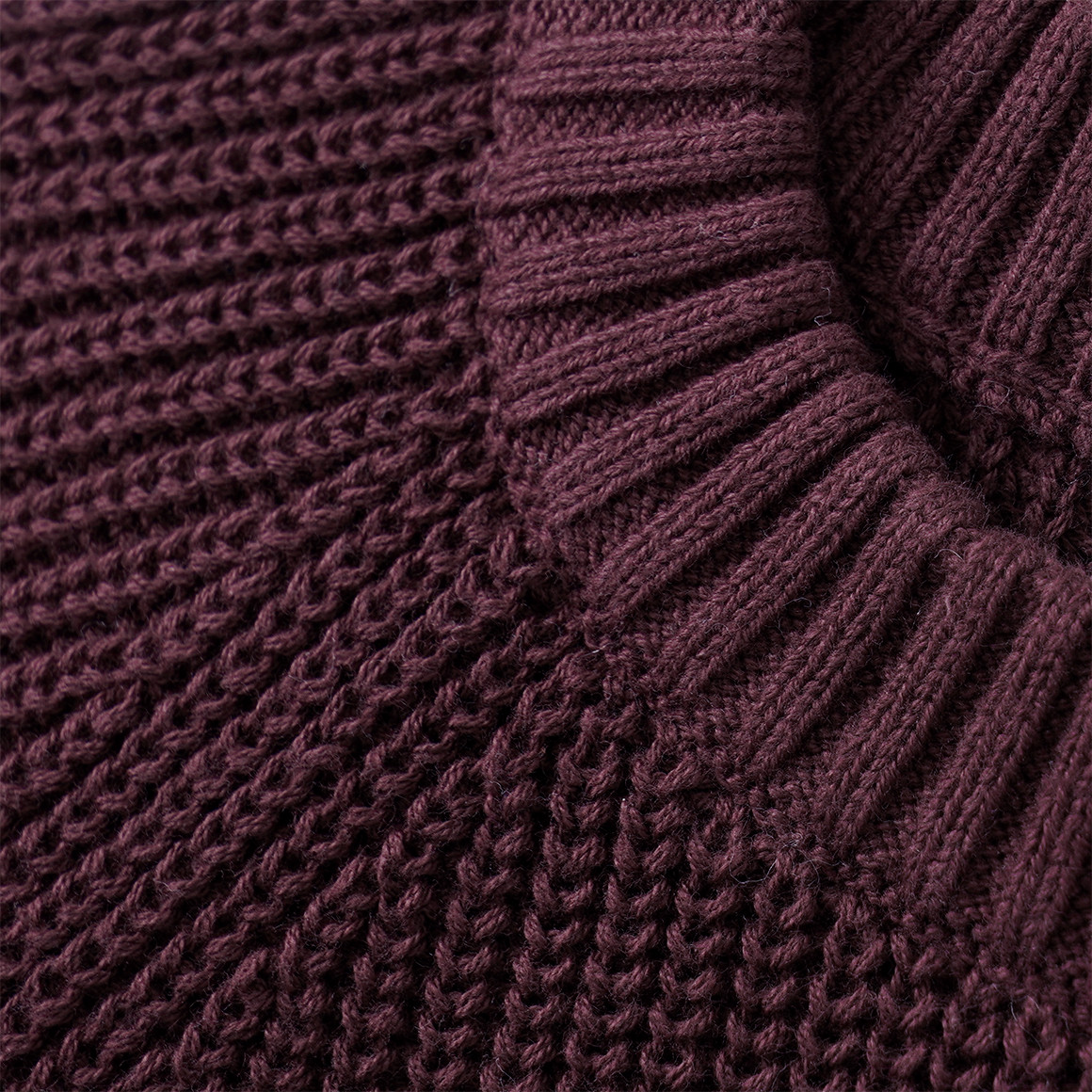 Mädchen Strickpullover mit Rippstruktur