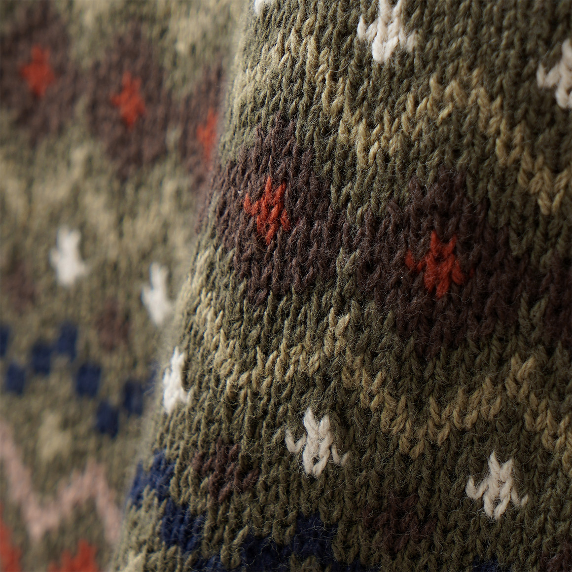 Jungen Strickpullover mit Norwegermuster