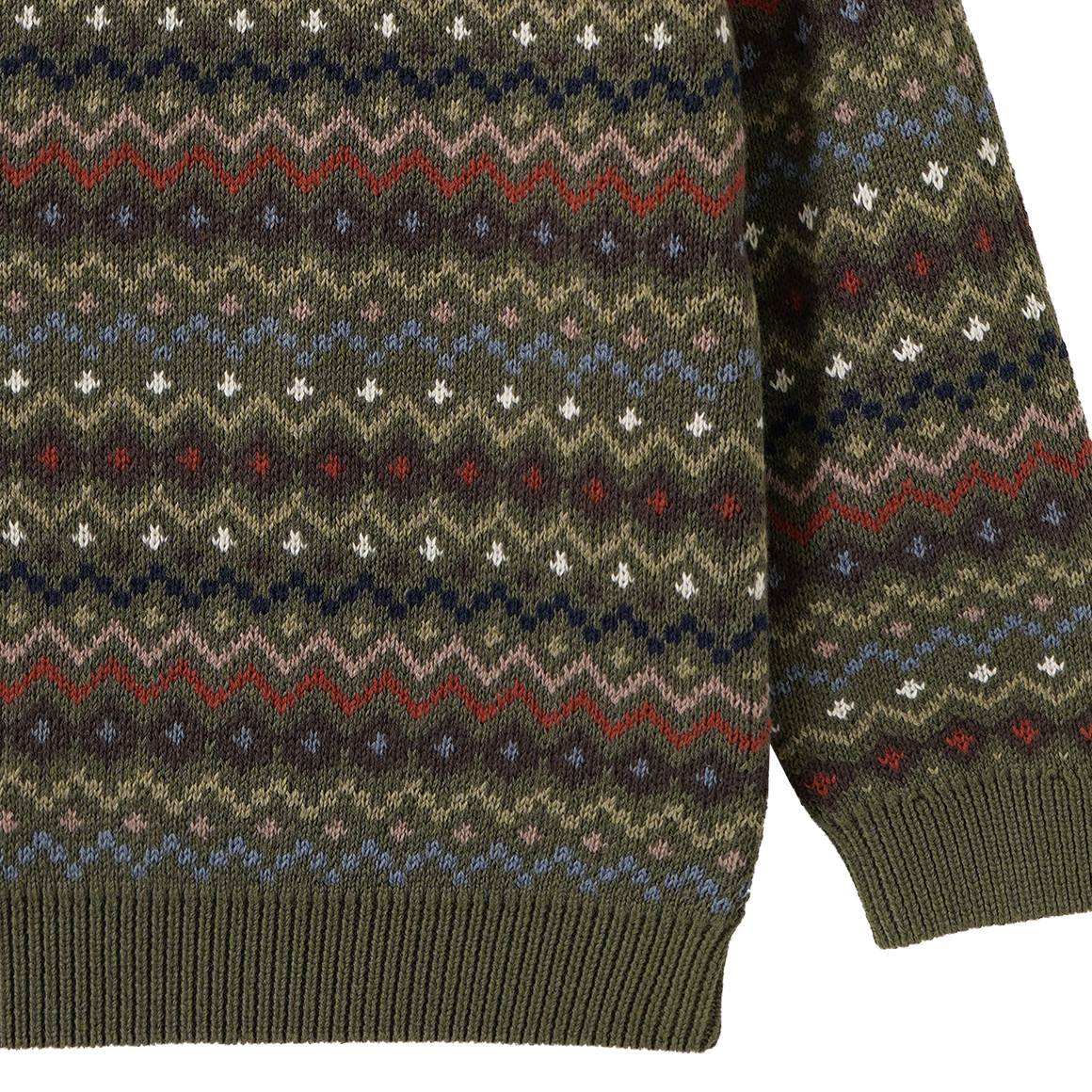 Jungen Strickpullover mit Norwegermuster