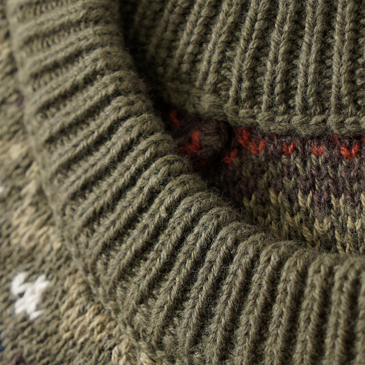 Jungen Strickpullover mit Norwegermuster