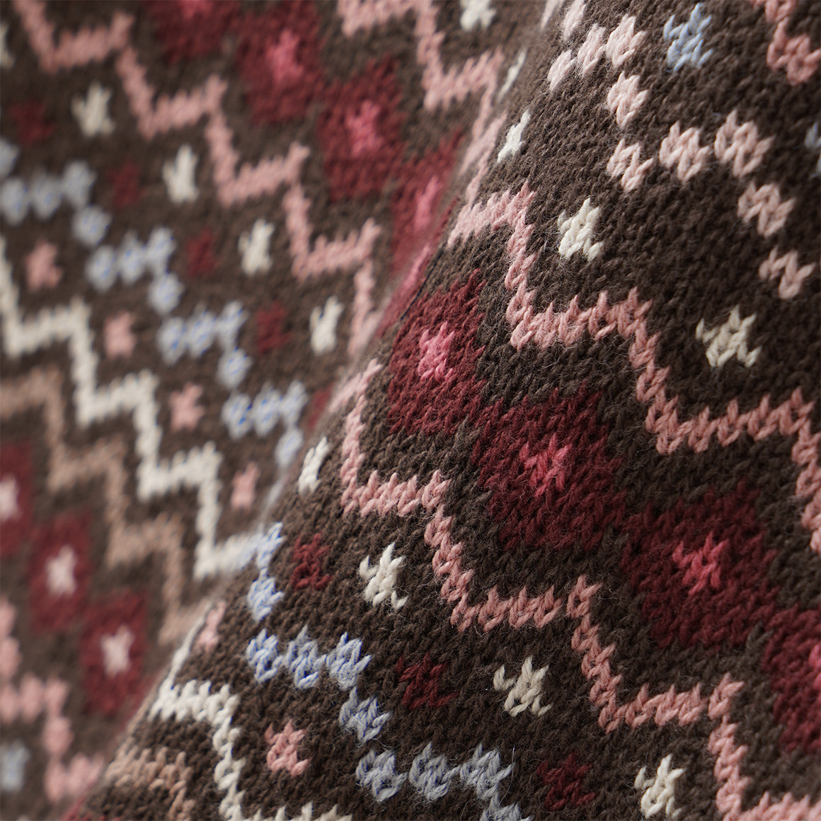 Mädchen Strickpullover mit Norwegermuster