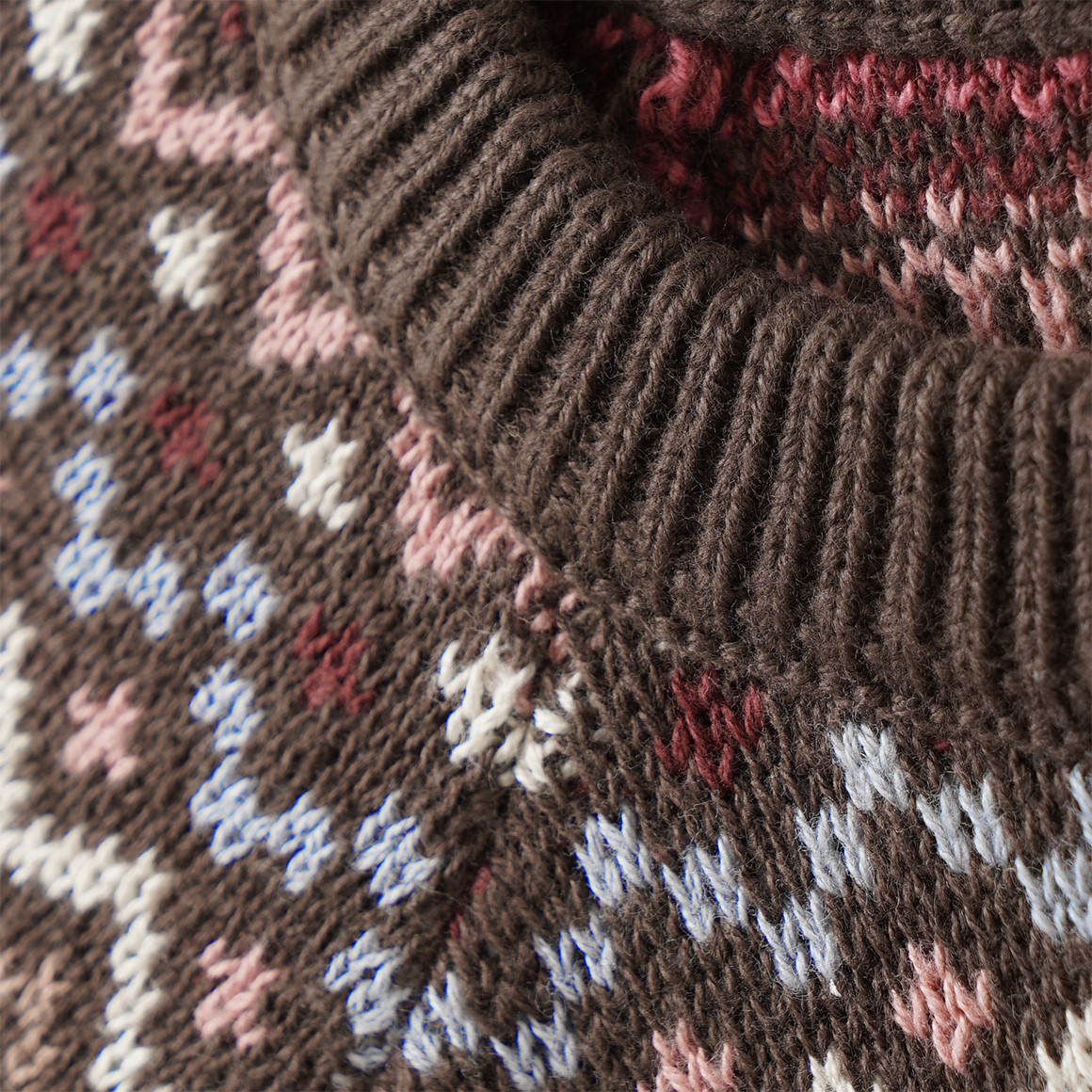 Mädchen Strickpullover mit Norwegermuster