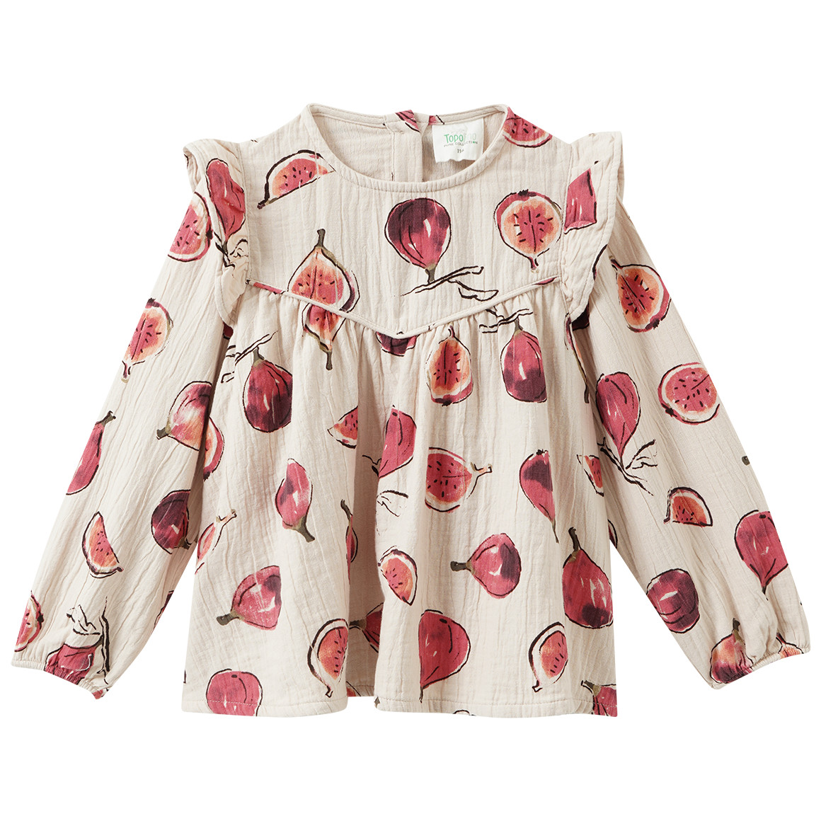 Mädchen Musselin-Bluse mit Feigen