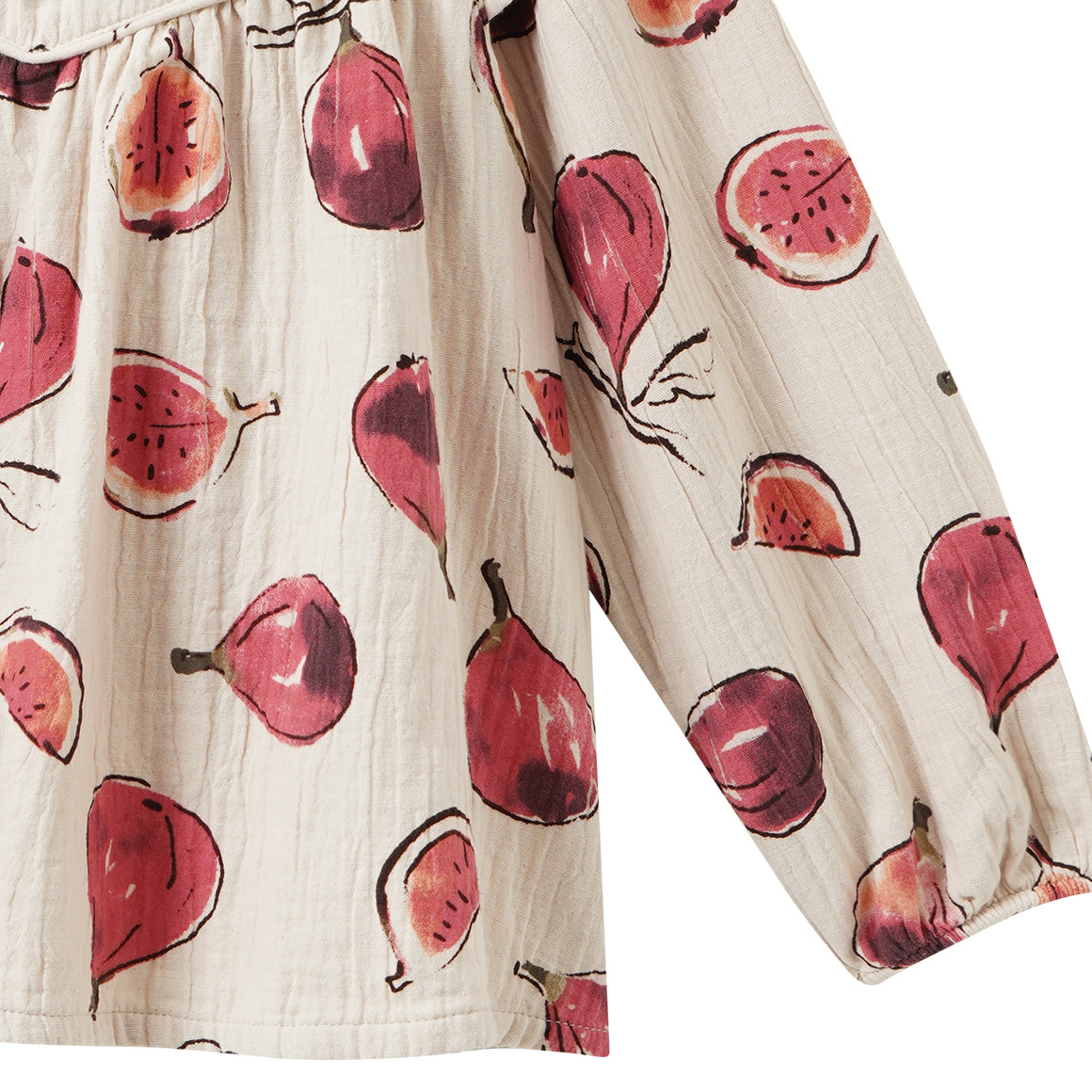 Mädchen Musselin-Bluse mit Feigen