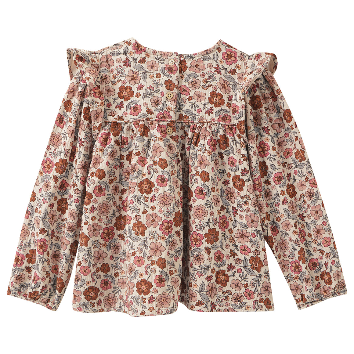 Mädchen Musselin-Bluse mit Blümchen