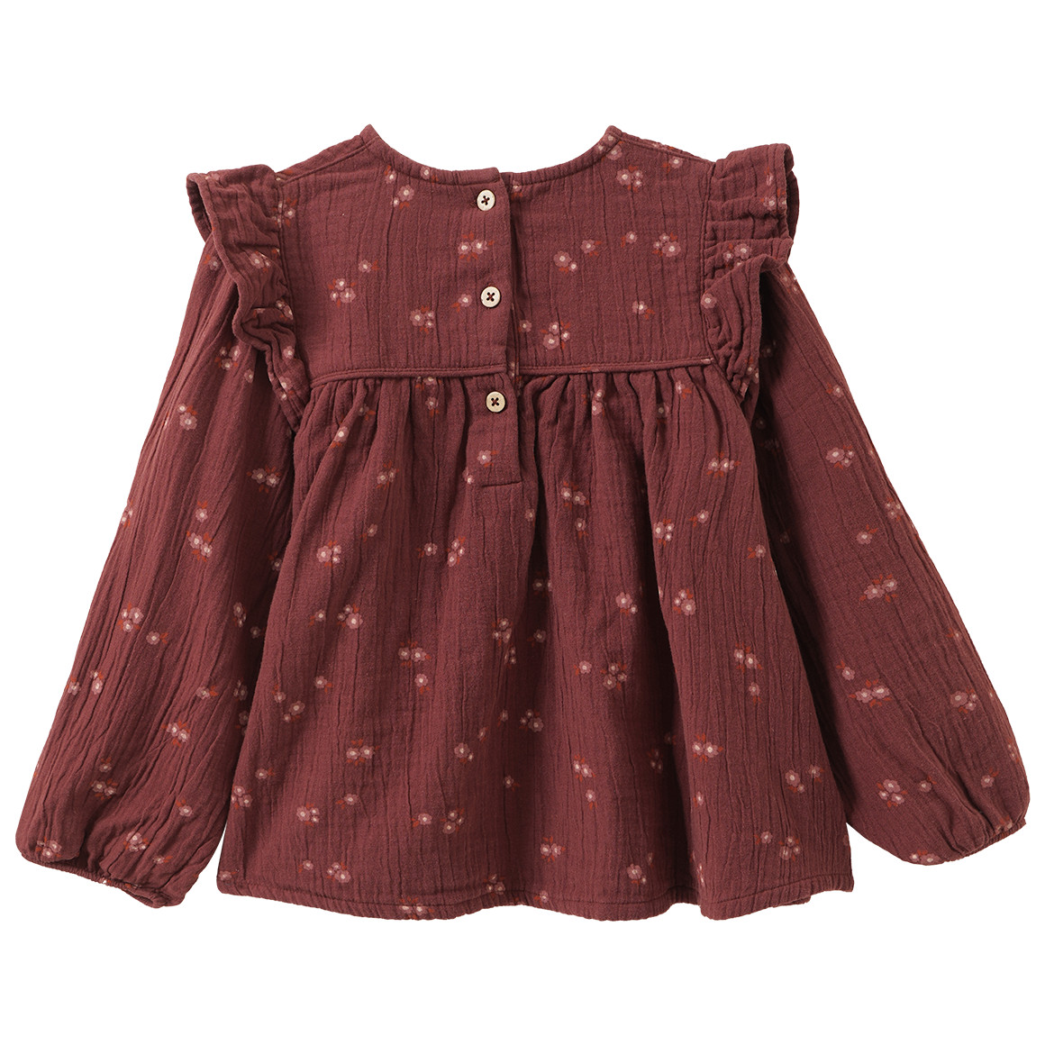 Mädchen Musselin-Bluse mit Blümchen