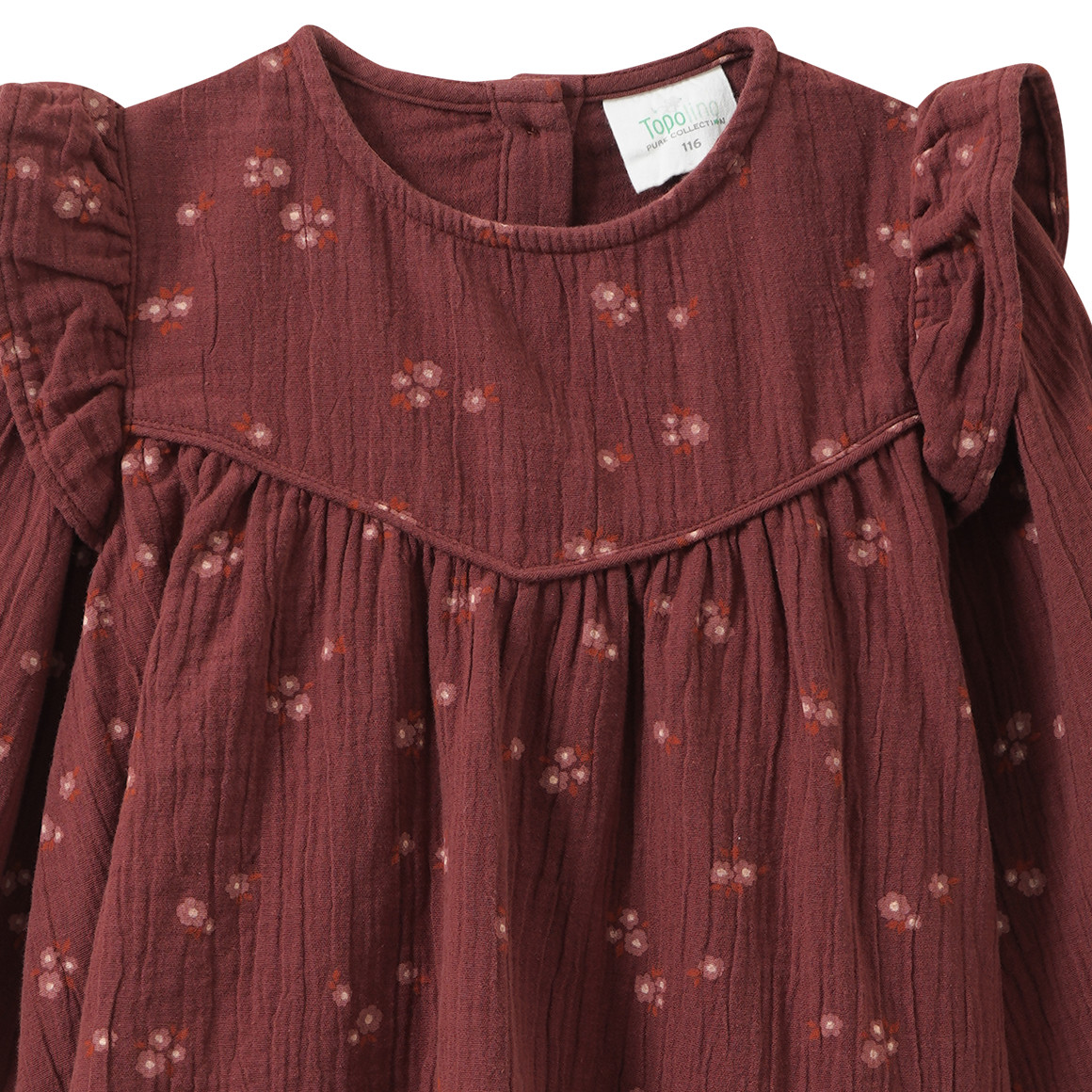 Mädchen Musselin-Bluse mit Blümchen