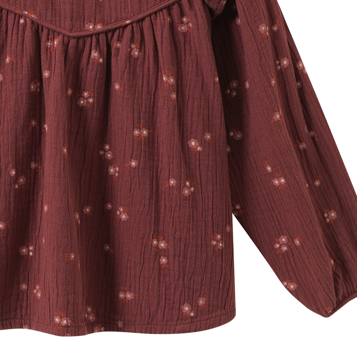 Mädchen Musselin-Bluse mit Blümchen