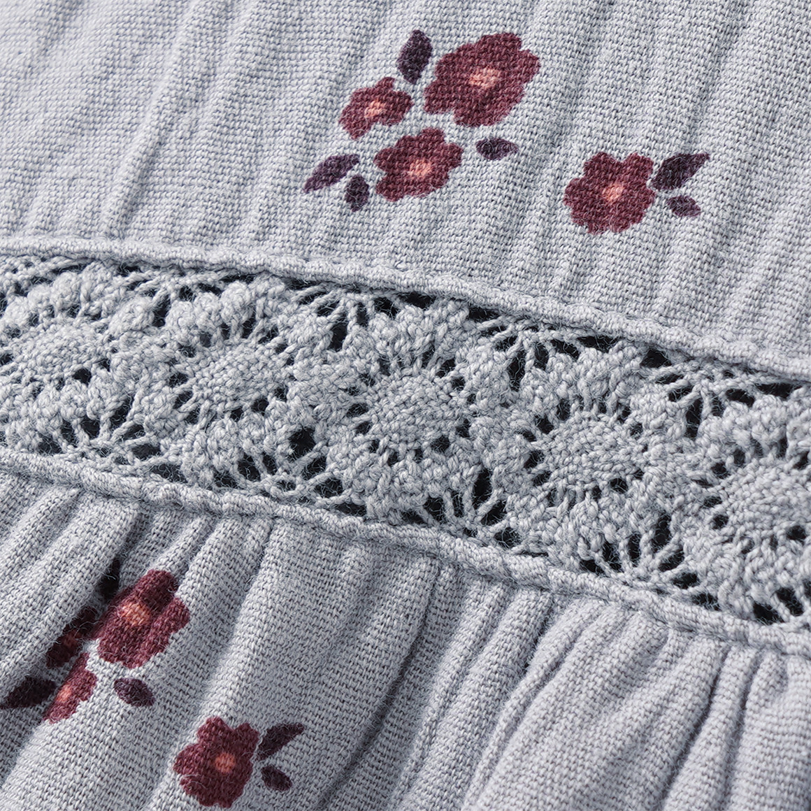 Mädchen Musselin-Bluse mit Blümchen