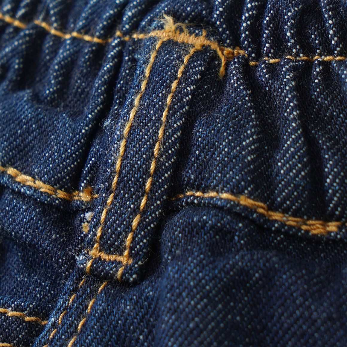 Mädchen Paperbag-Jeans aus Raw Denim